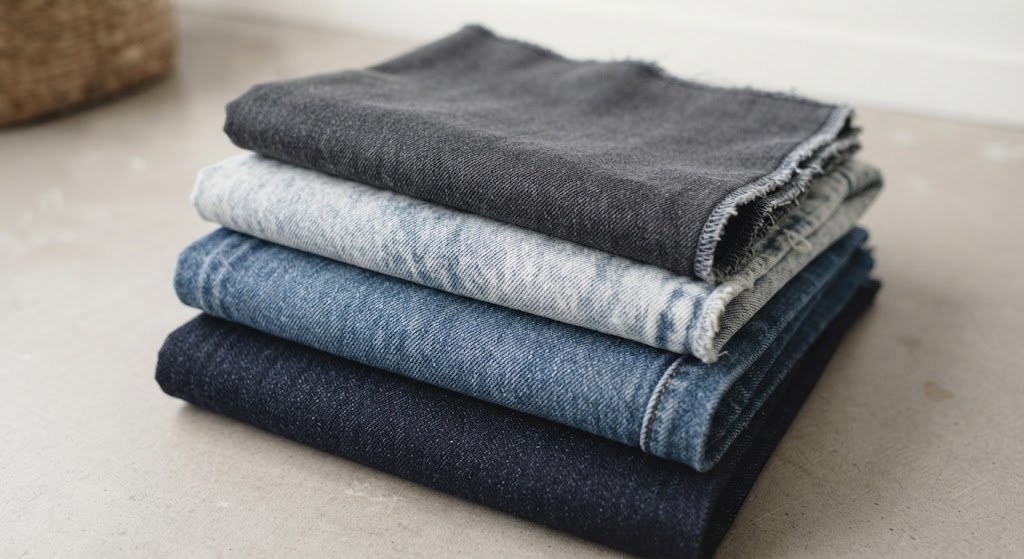 Denim fabric detail, Singapore wholesale